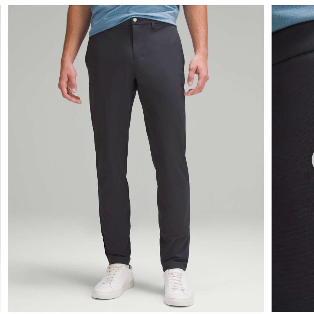 Lululemon ABC Slim-Fit Trouser 34" *Warpstreme Obsidian dark gray 29 pants